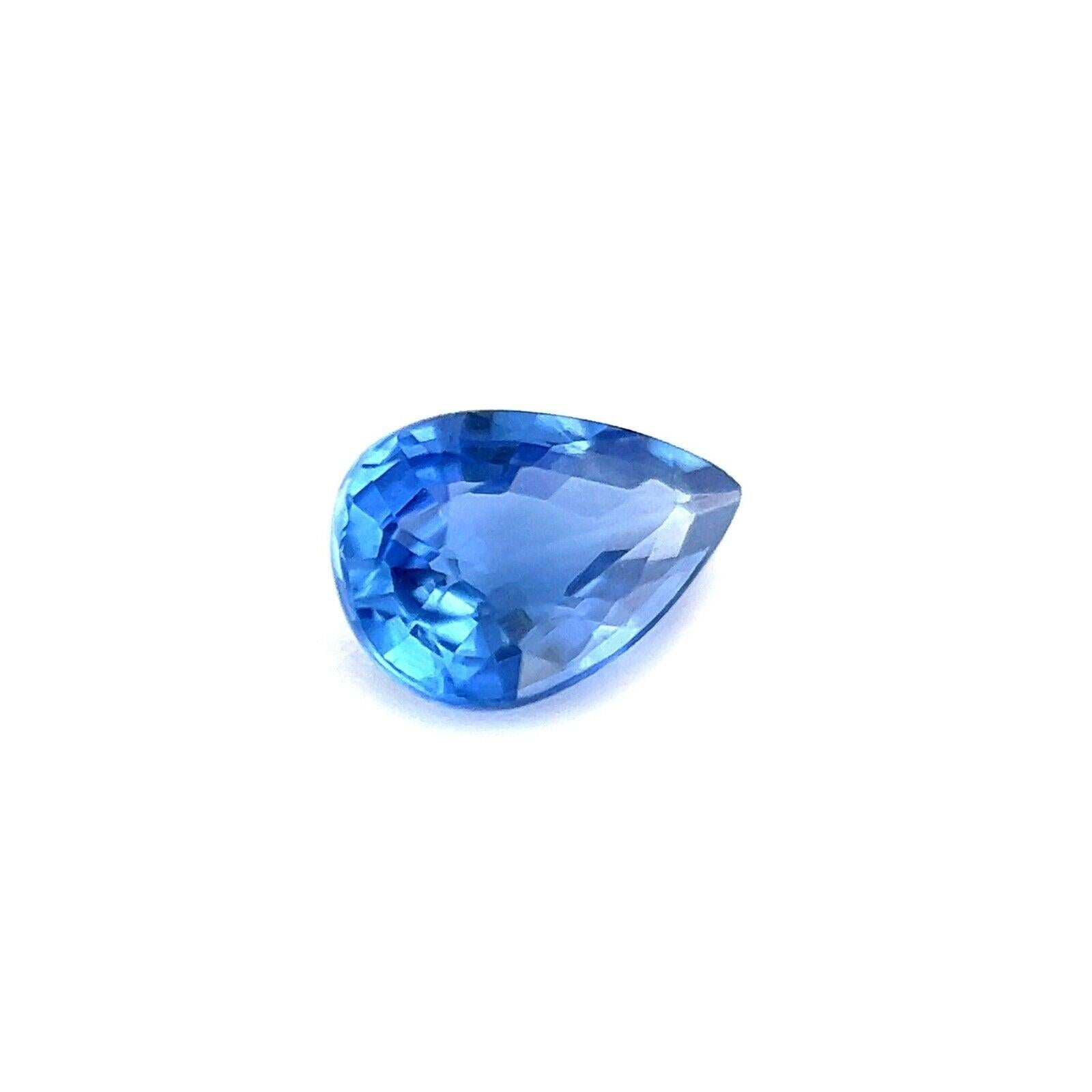 Natürlicher Ceylon Blauer Saphir 0.76ct Birne Teardrop Schliff Loser Edelstein 7x4.6mm

Feiner blauer Ceylon-Saphir Edelstein.
0,76 Karat mit einer schönen tiefblauen Farbe und sehr guter Reinheit. Außerdem hat er einen ausgezeichneten Birnenschliff
