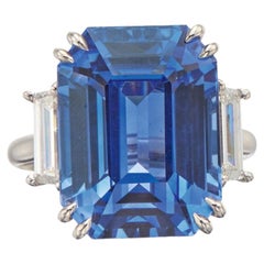 Unique Natural Ceylon Sapphire Engagement Ring, Minimalist Diamond Wedding Ring
