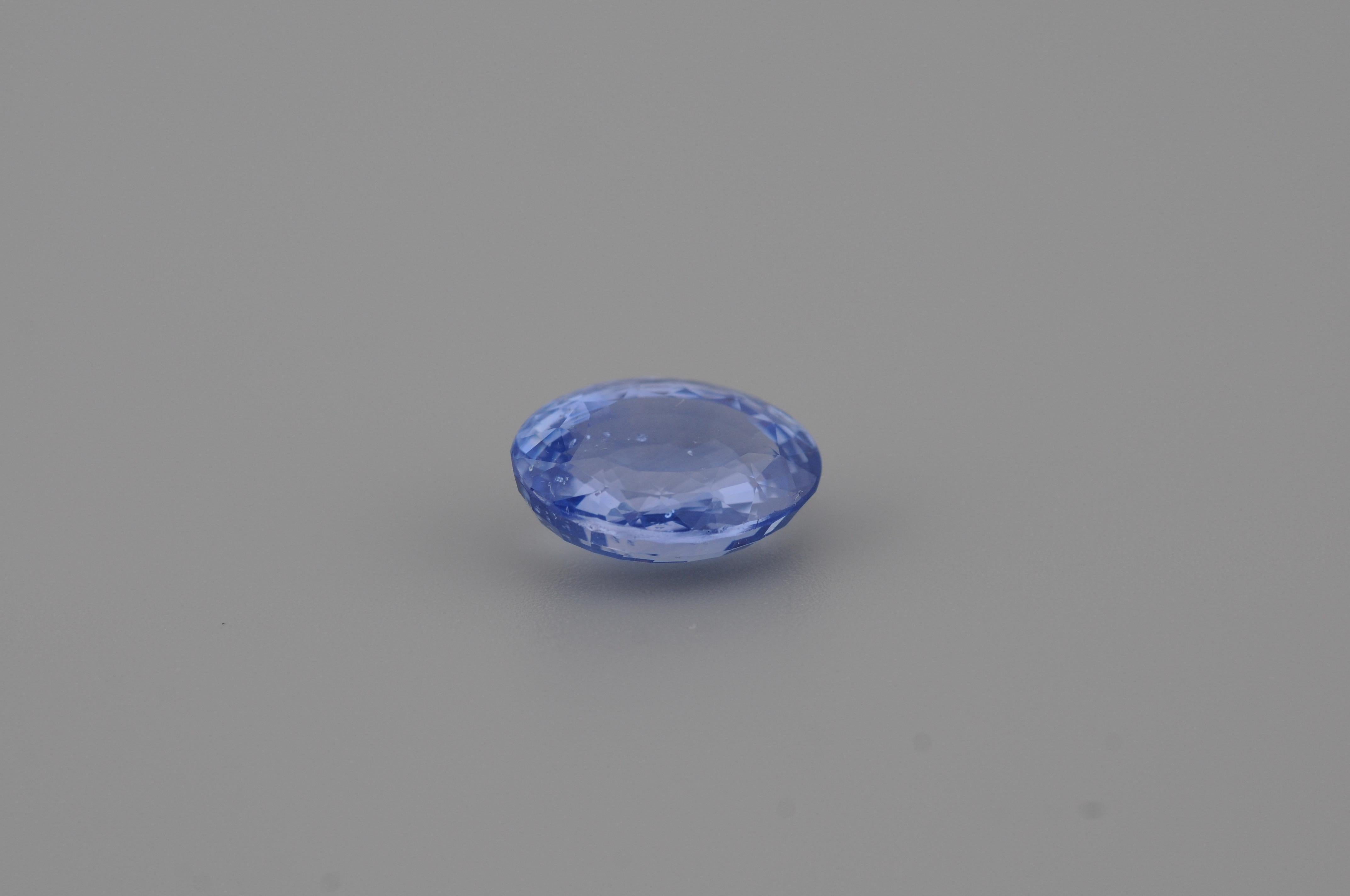 Estetismo Zaffiro di Ceylon naturale non riscaldato 7,18ct in vendita
