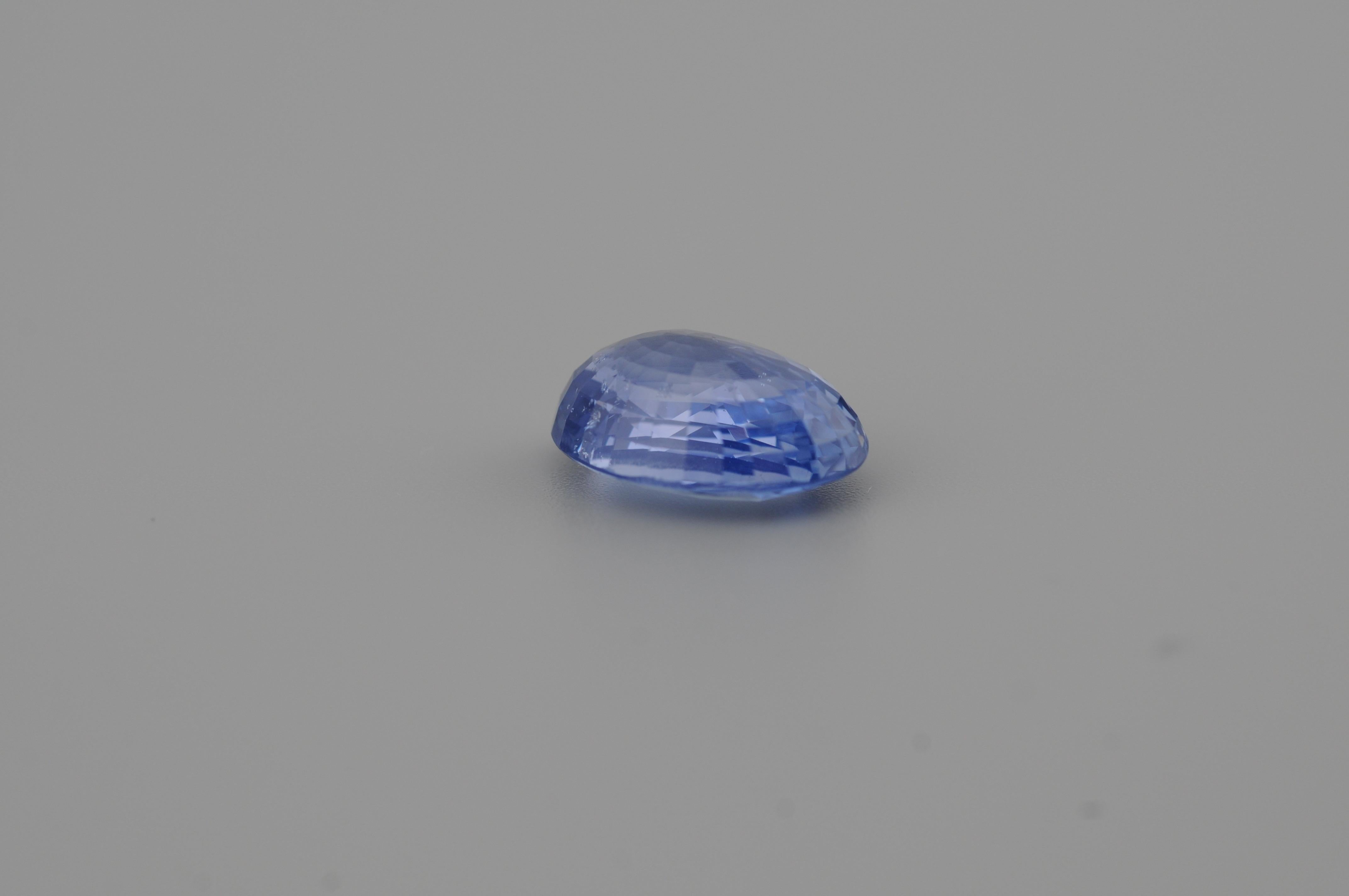 da uomo o donna Zaffiro di Ceylon naturale non riscaldato 7,18ct in vendita
