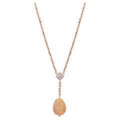 Collana a catena Nature con diamante da 2,21 carati in oro 18k