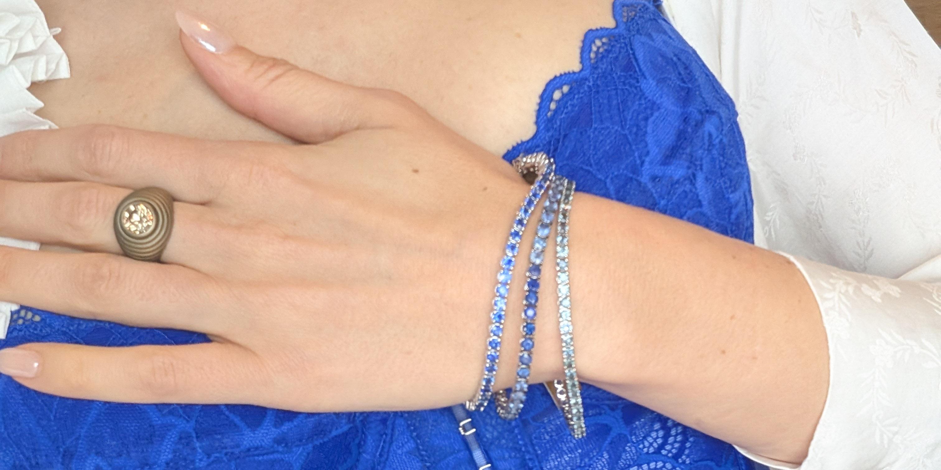 Bague en titane doré avec diamant en champagne naturel par MXHM en vente 5