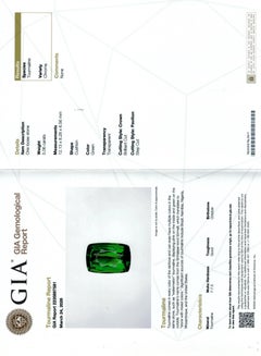 Natural Chrome Tourmaline 5.06 carats with GIA Report