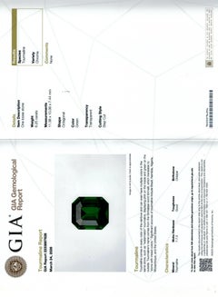 Natural Chrome Tourmaline 6.25 carats with GIA Report