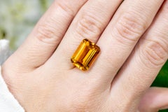 Citrino natural 6,83 quilates Gema suelta talla esmeralda