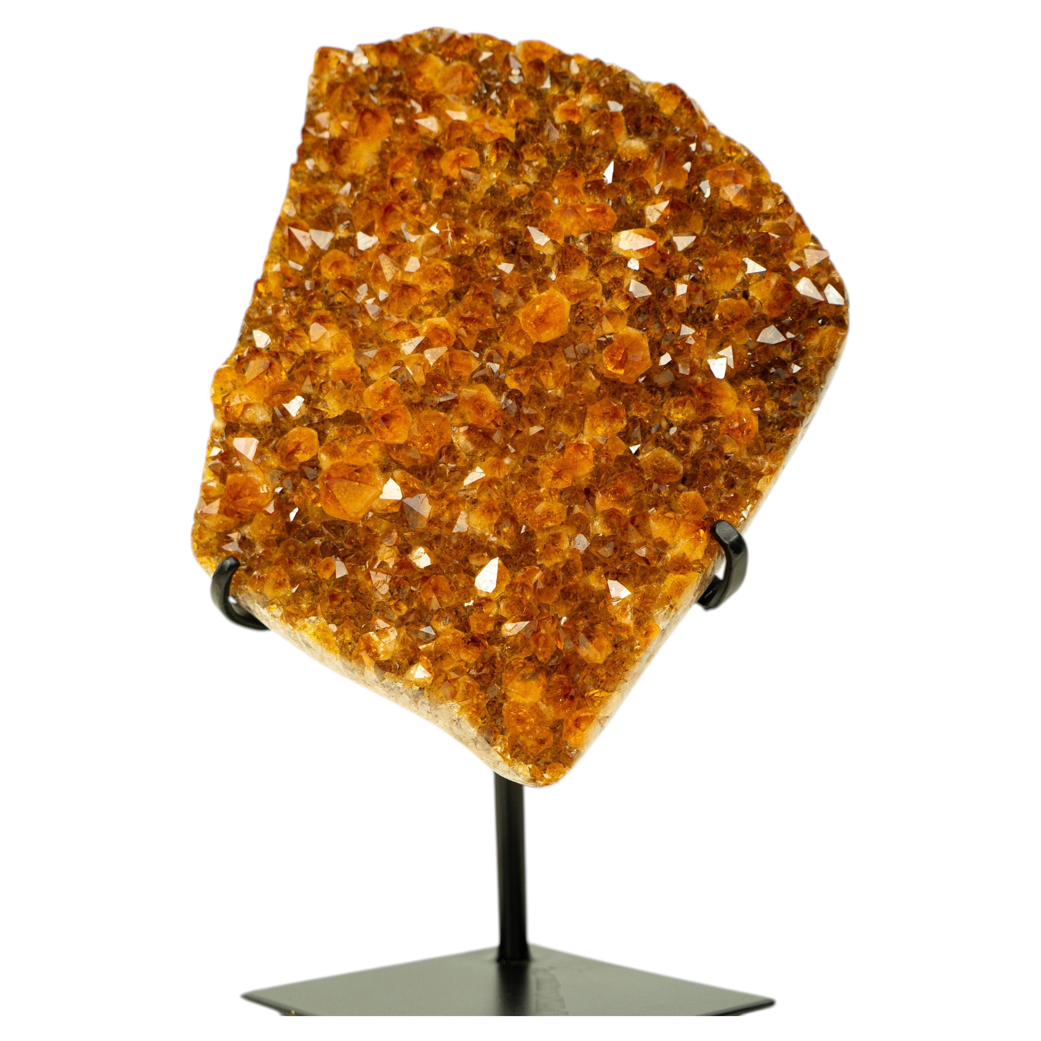 Natural Citrine Cluster with AAA, Madeira Orange Druzy