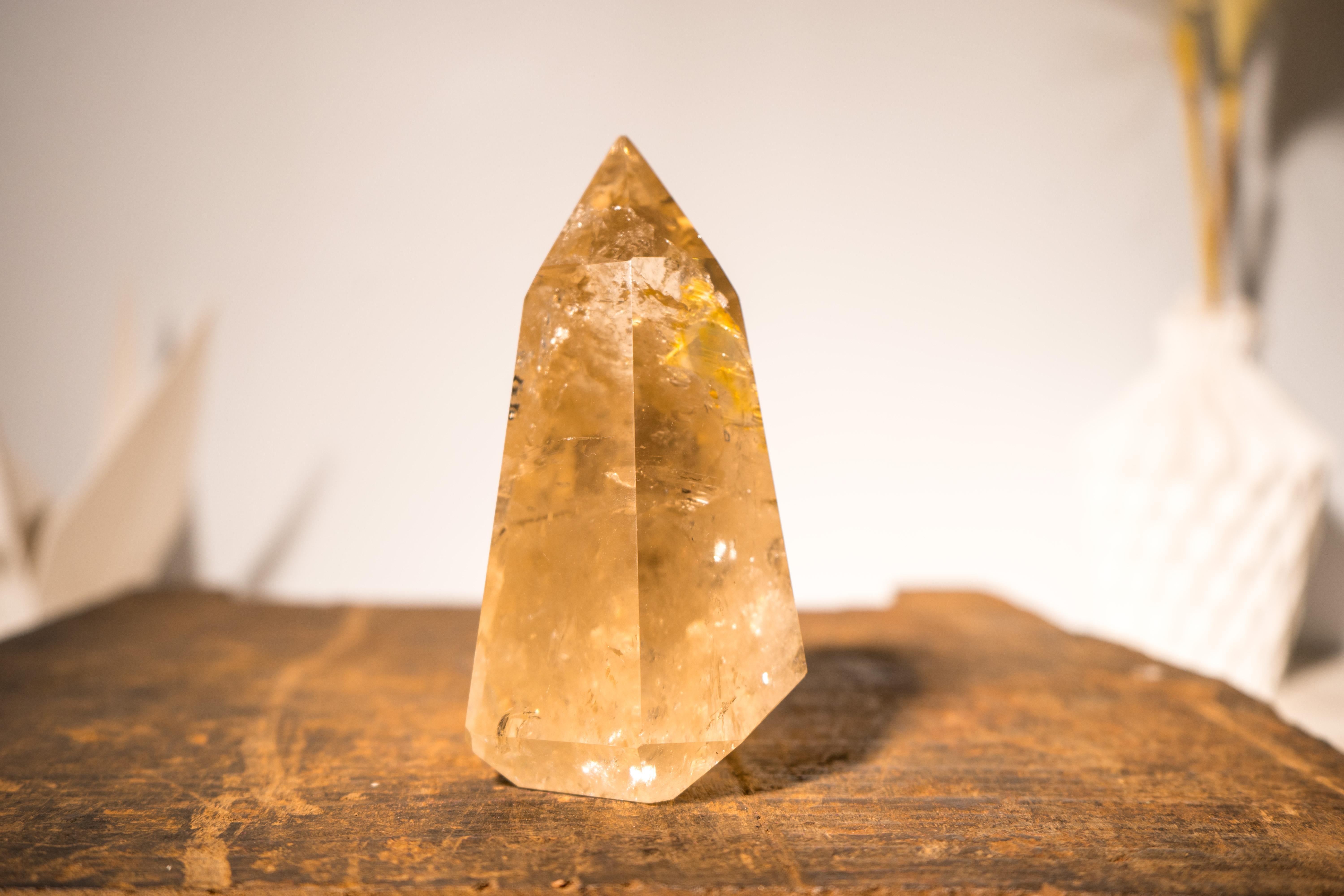 Generator d'obélisque en quartz, cristal et citrine naturelle authentique 2