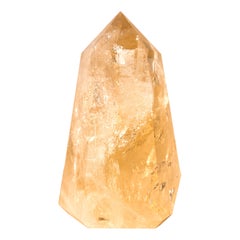 Obelisco di cristallo di quarzo citrino naturale, generatore di punte di citrino giallo autentico