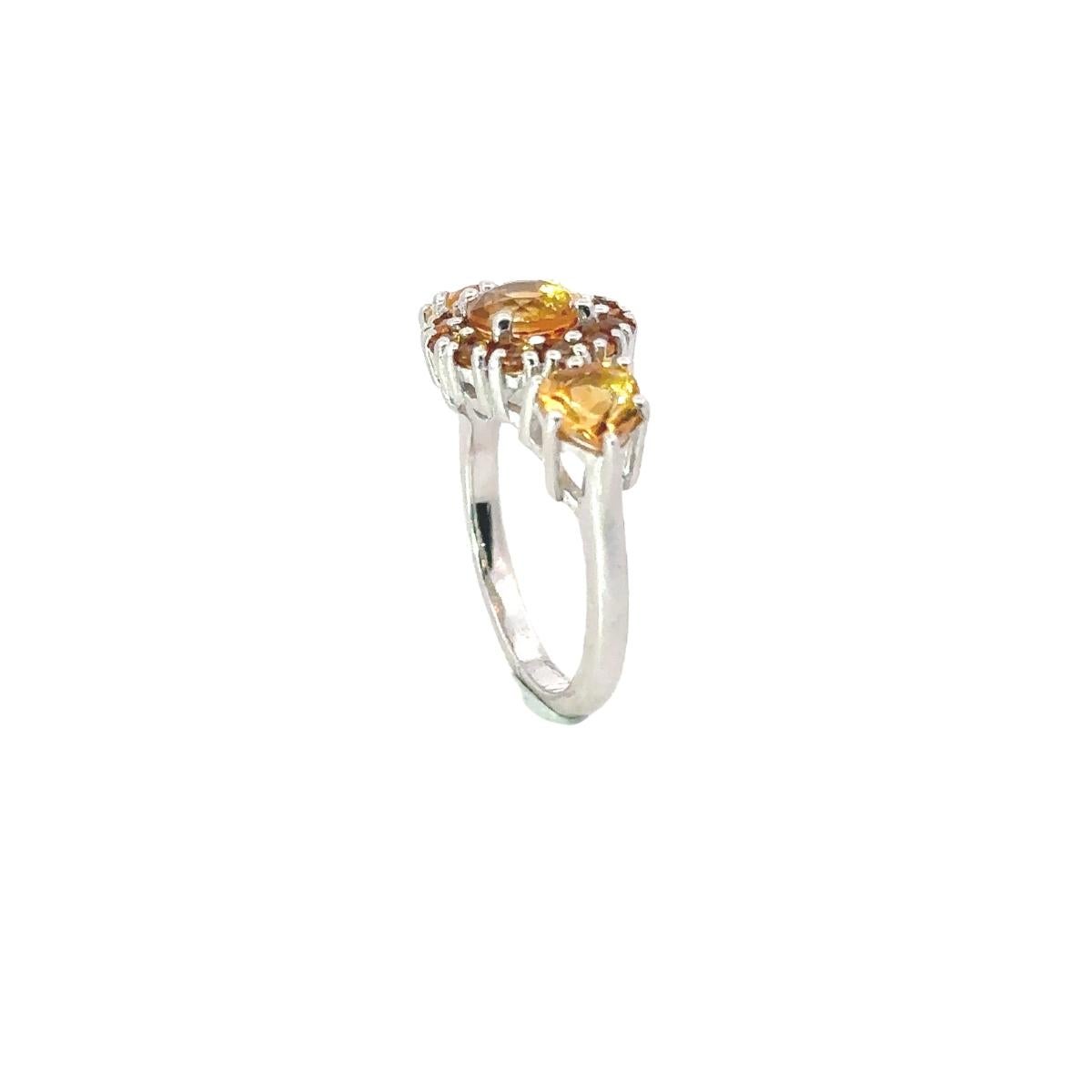En venta: Alianza de Citrino Natural en Plata Maciza para Mamá  4