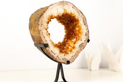 Natural Citrine Geode Portal