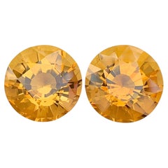Natürliche Citrin Paar 13,30 Ct Brasilien Gelb Matching Pair Schmuckherstellung