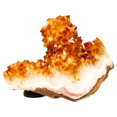 Natural Citrine Rosette Crystal Cluster