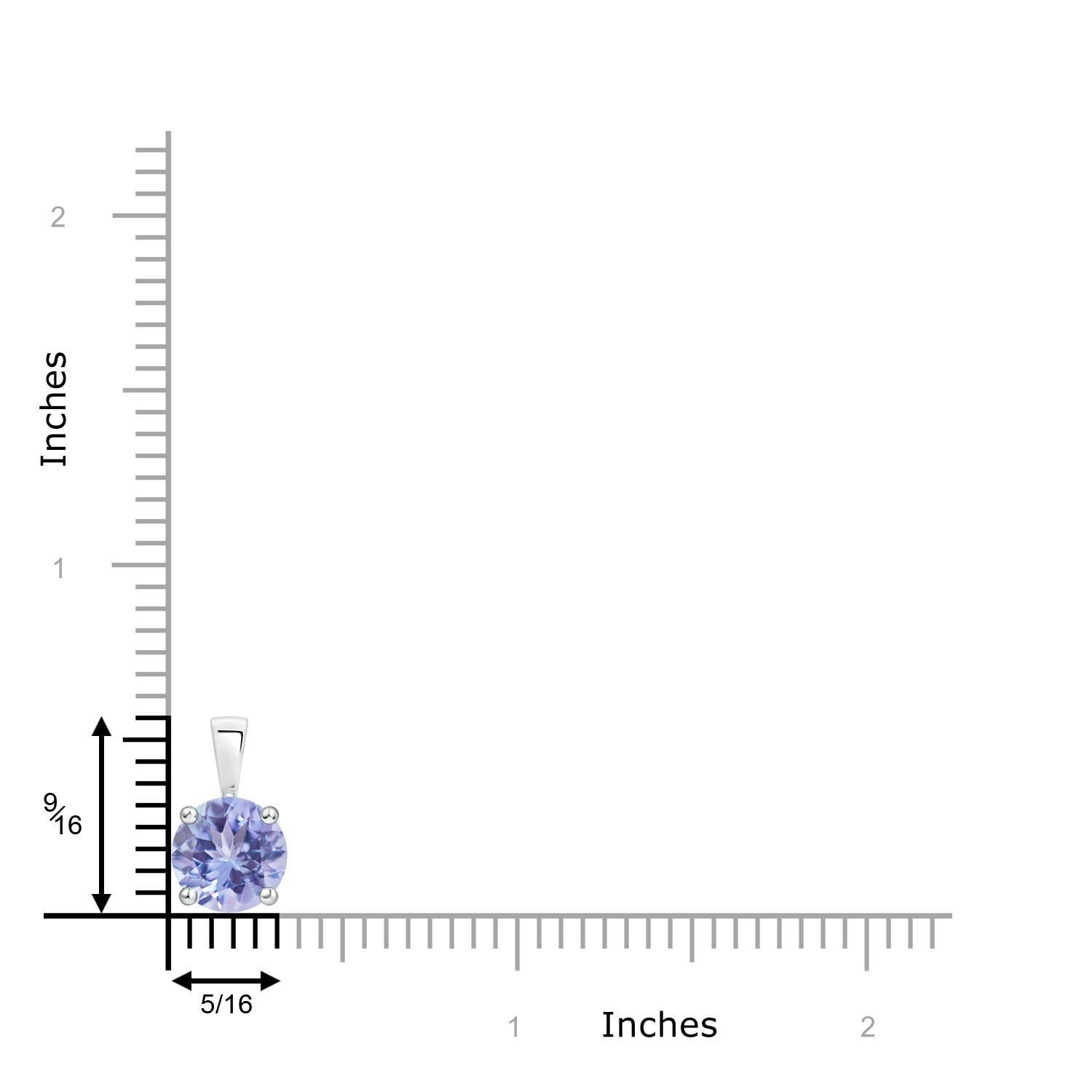 Moderno Ciondolo classico naturale con solitario di tanzanite da 1,8 carati in platino in vendita