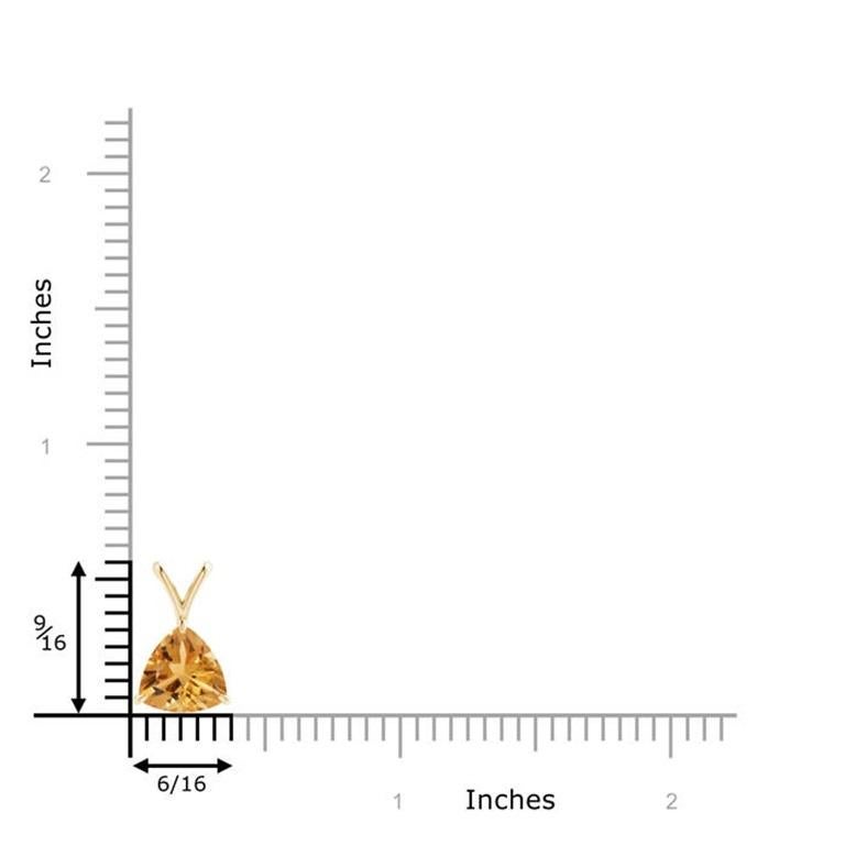 Moderno Ciondolo a forma di palla di citrino naturale da 1,4 carati con incastonatura a griffe in oro giallo 18 carati in vendita