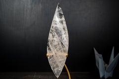 Natural Clear Quartz Flame Sculpture