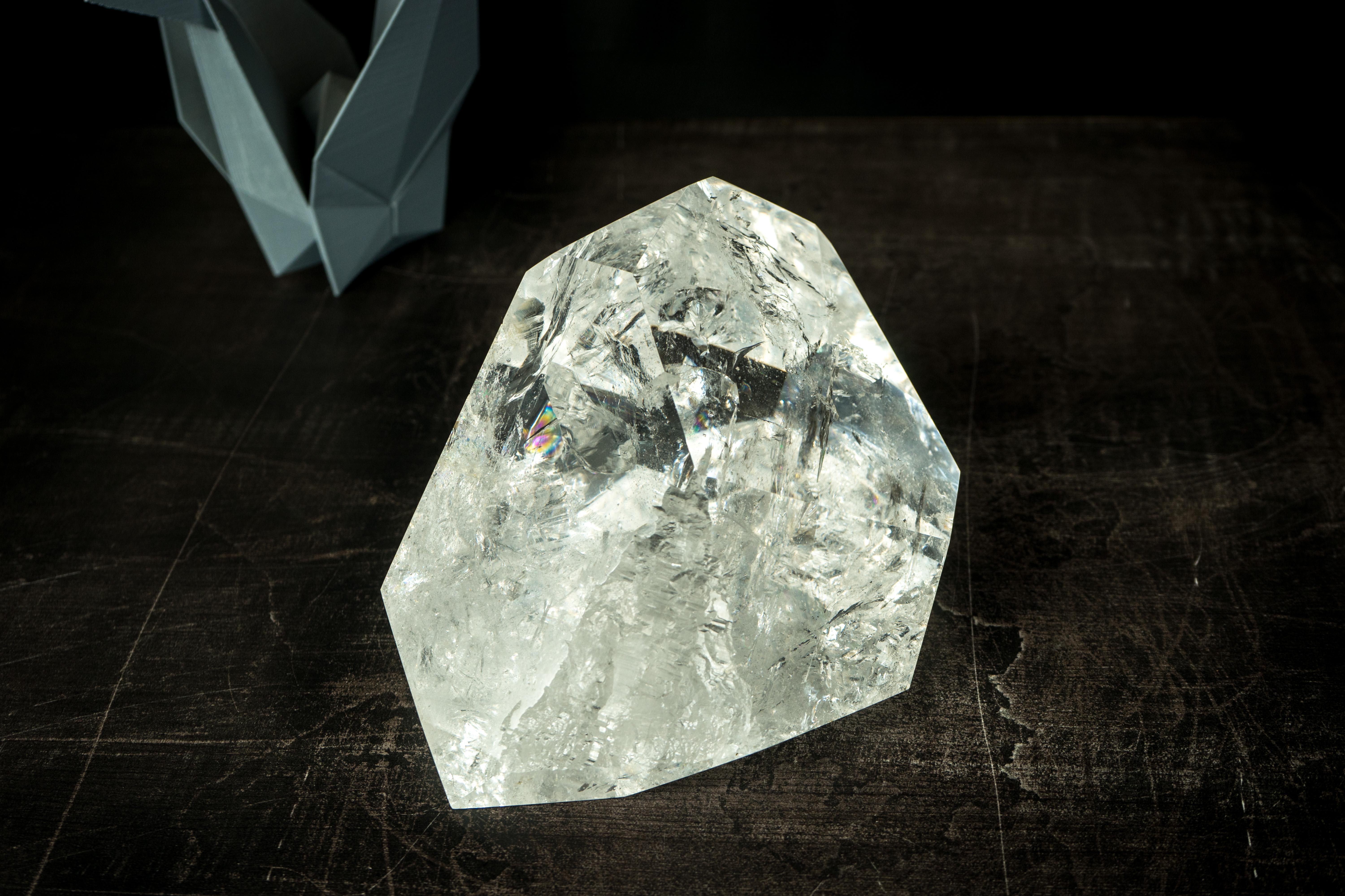 Natural Clear Quartz Point, Large, Water-Clear and Highly Energetic Crystal For Sale 5