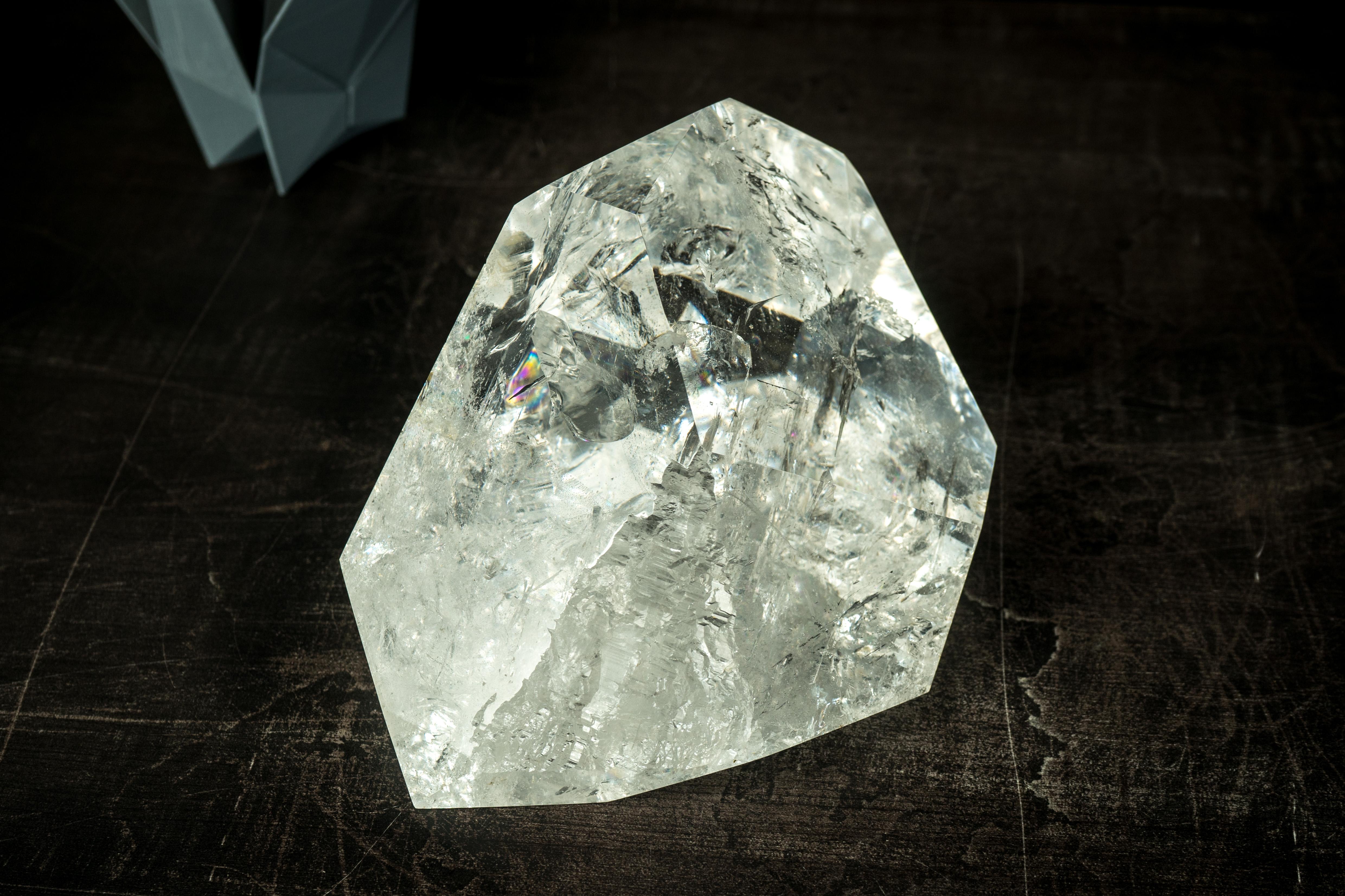 Natural Clear Quartz Point, Large, Water-Clear and Highly Energetic Crystal For Sale 6