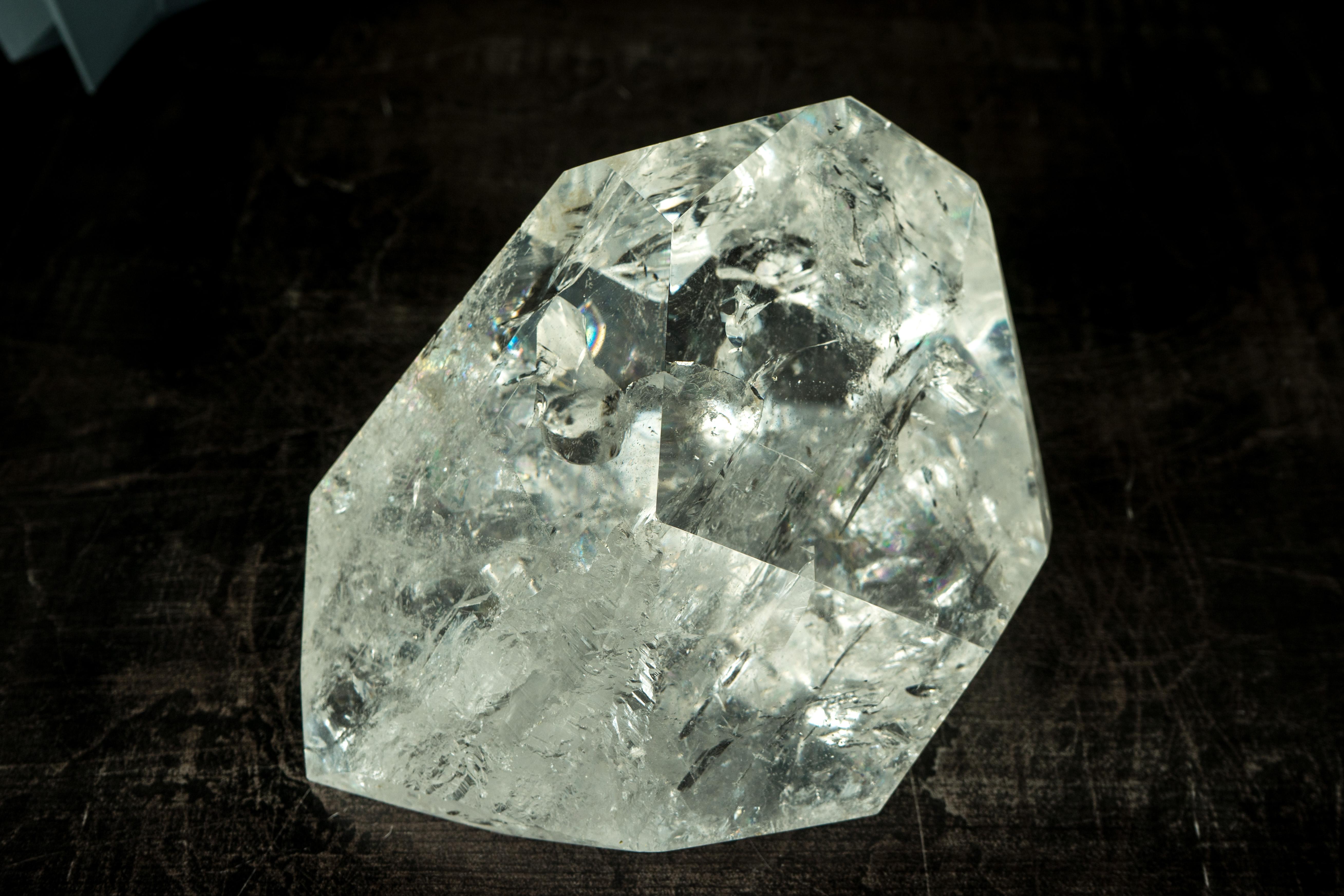 Natural Clear Quartz Point, Large, Water-Clear and Highly Energetic Crystal For Sale 12