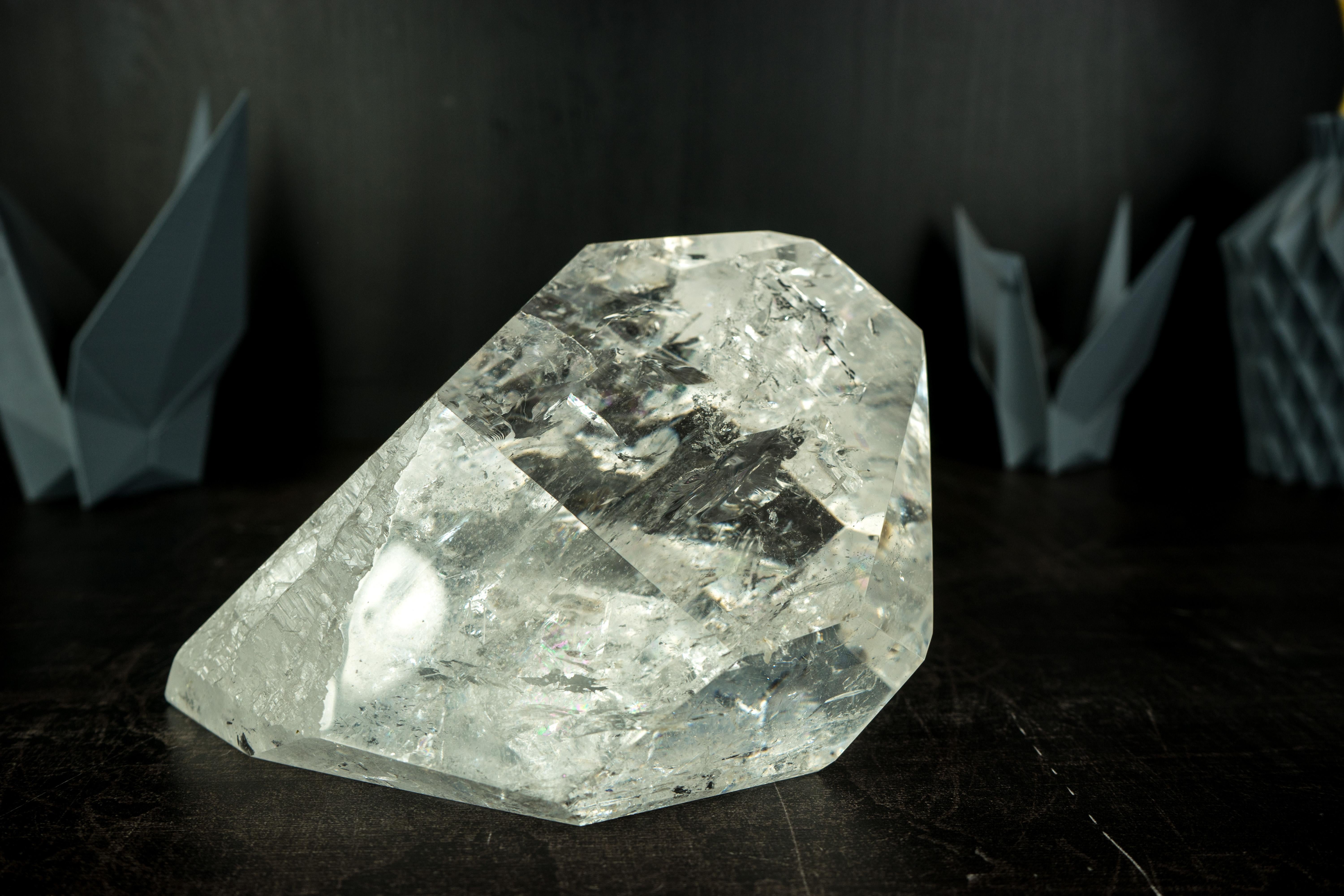 Natural Clear Quartz Point, Large, Water-Clear and Highly Energetic Crystal For Sale 2