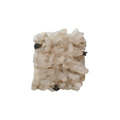 Natural Cluster Rock Crystal Sconce by Phoenix