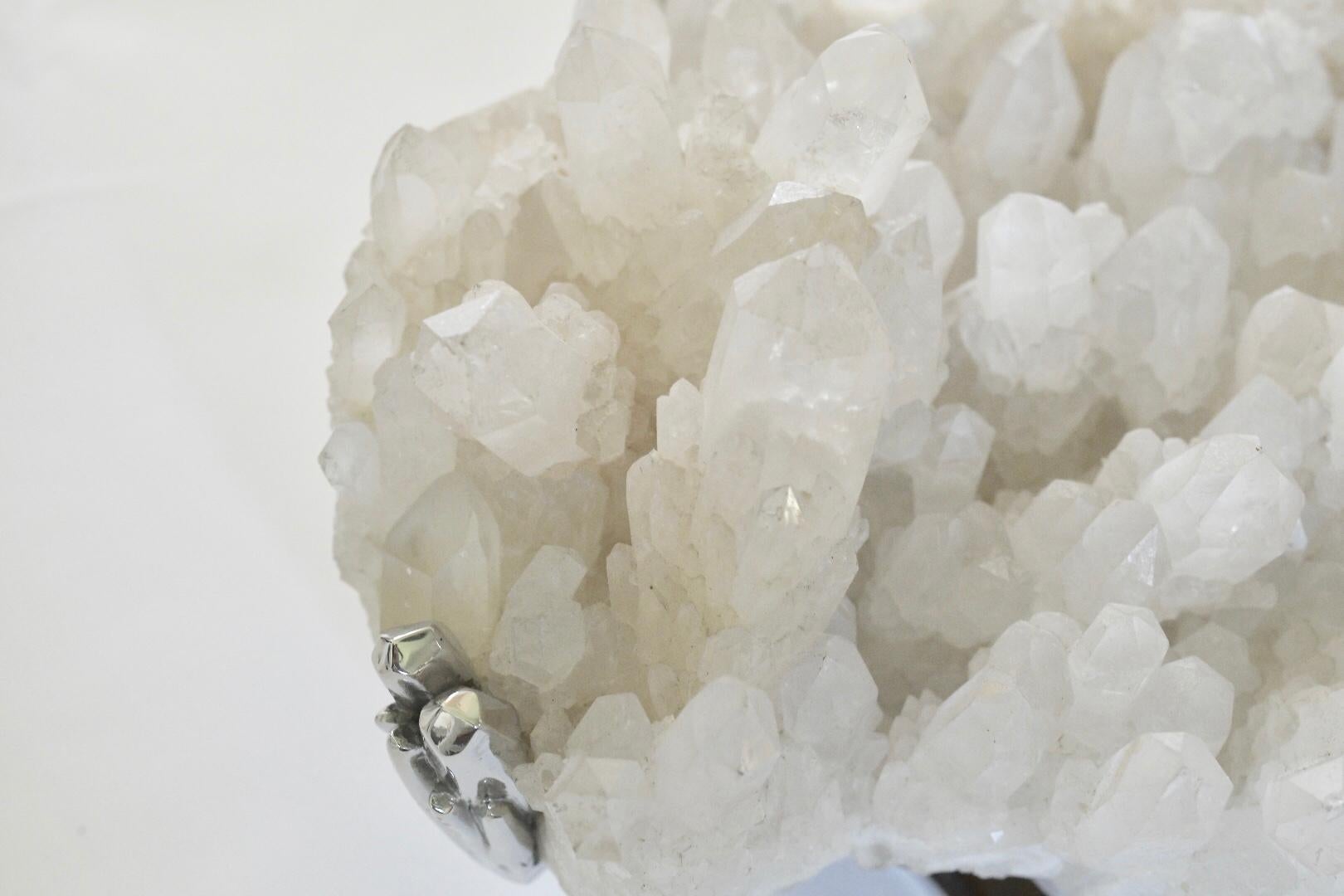 Contemporary Natural Clusters Rock Crystal Sconces by Phoenix