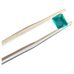 Esmeralda colombiana natural 0,59 ct con certificación GIT