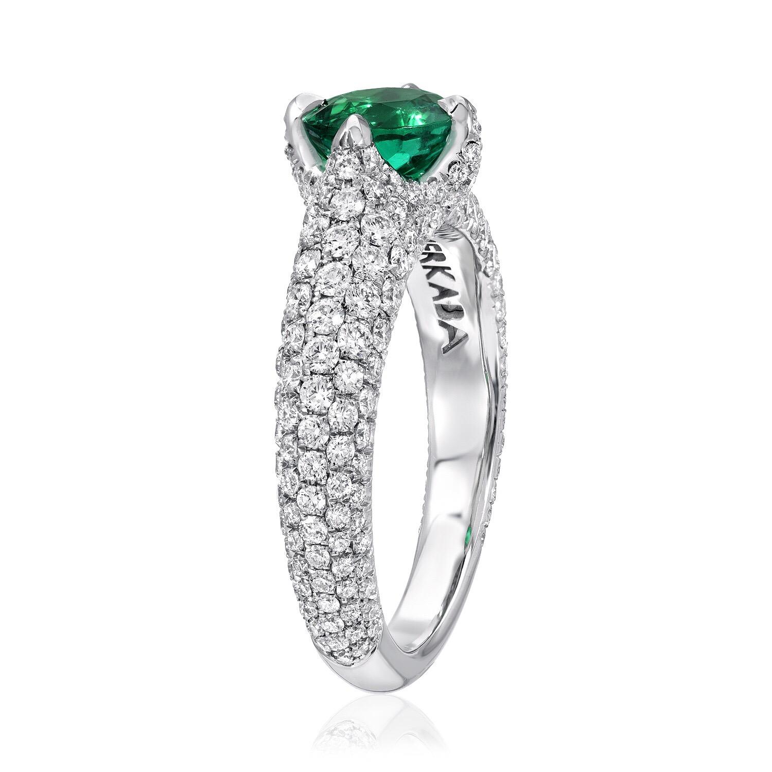 untreated emerald ring