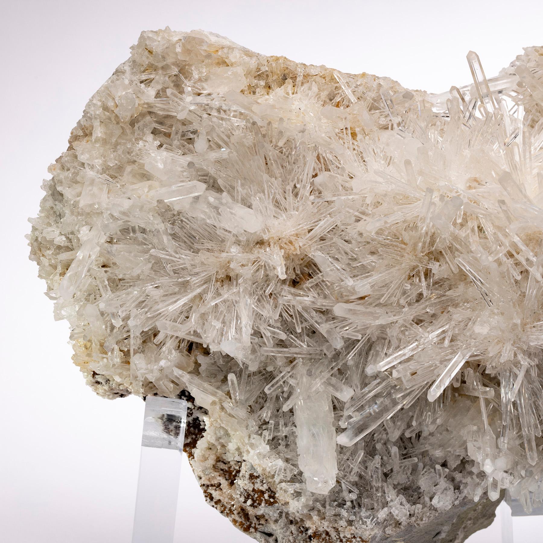 Natural Colombian Quartz Specimen  Mounted on Acrylic Base, a Collectors Piece 2