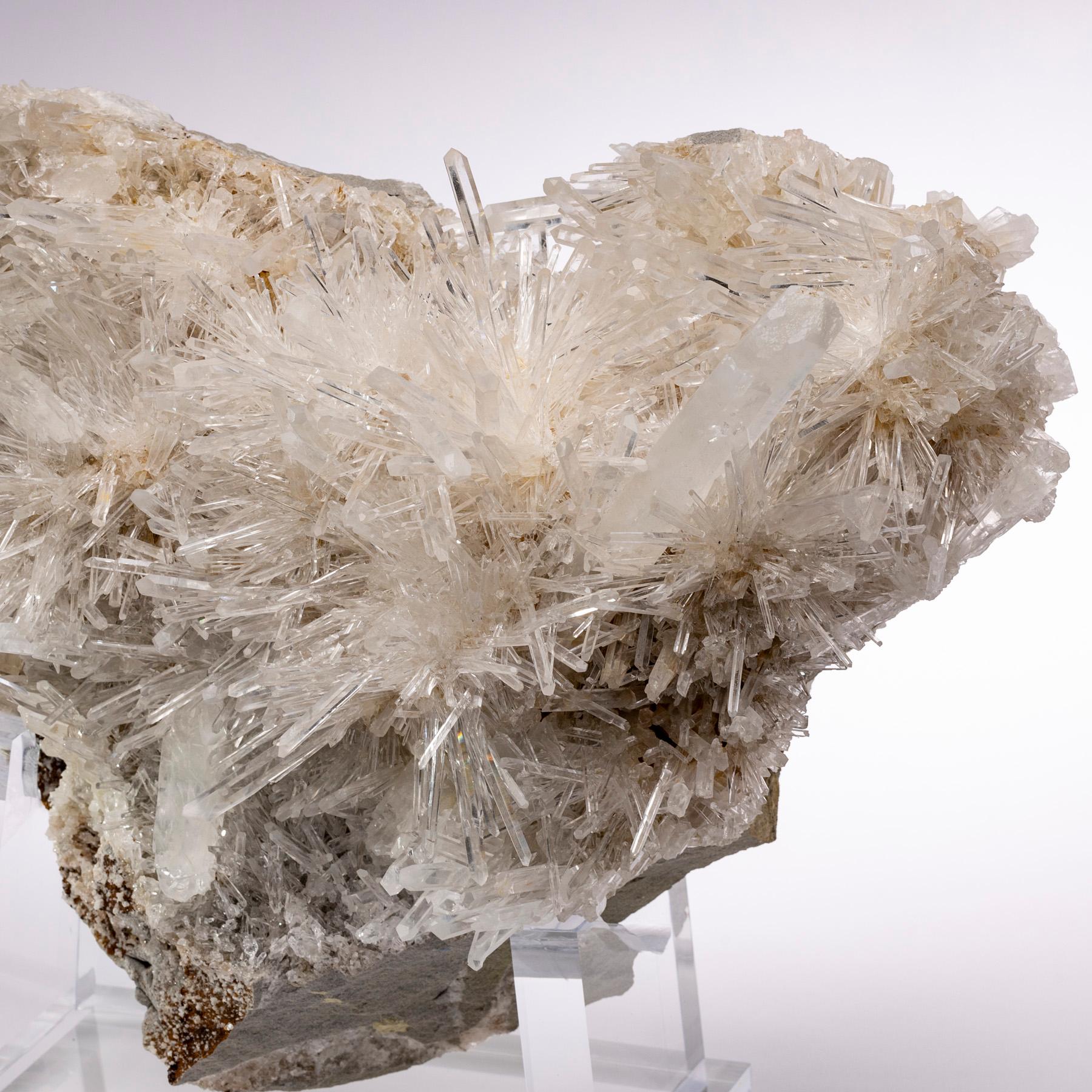 Natural Colombian Quartz Specimen  Mounted on Acrylic Base, a Collectors Piece 3