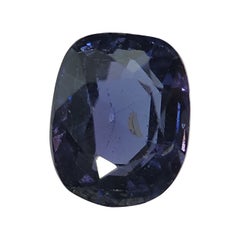 Spinelle bleue de couleur naturelle 1.45 carat non chauffée du Sri Lanka