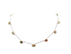 Collana di diamanti naturali colorati