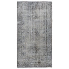 Natural Colors Old and Worn Down Persian Bakhtiari Pure Wool Hand Knotted