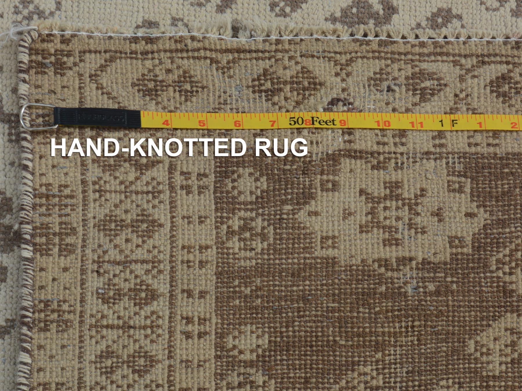 Natural Colors Vintage and Worn Down Persian Shiraz Pure Wool Hand Knotted Rug For Sale 1