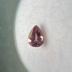 Natural Colour Change 0.54ct Garnet Natural Pear Cut Rare GIA Certified Gem