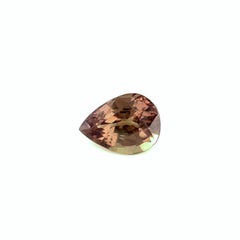 Nature cambia colore 0,54ct Granato Naturale Taglio Pera Raro Gemma Certificata GIA