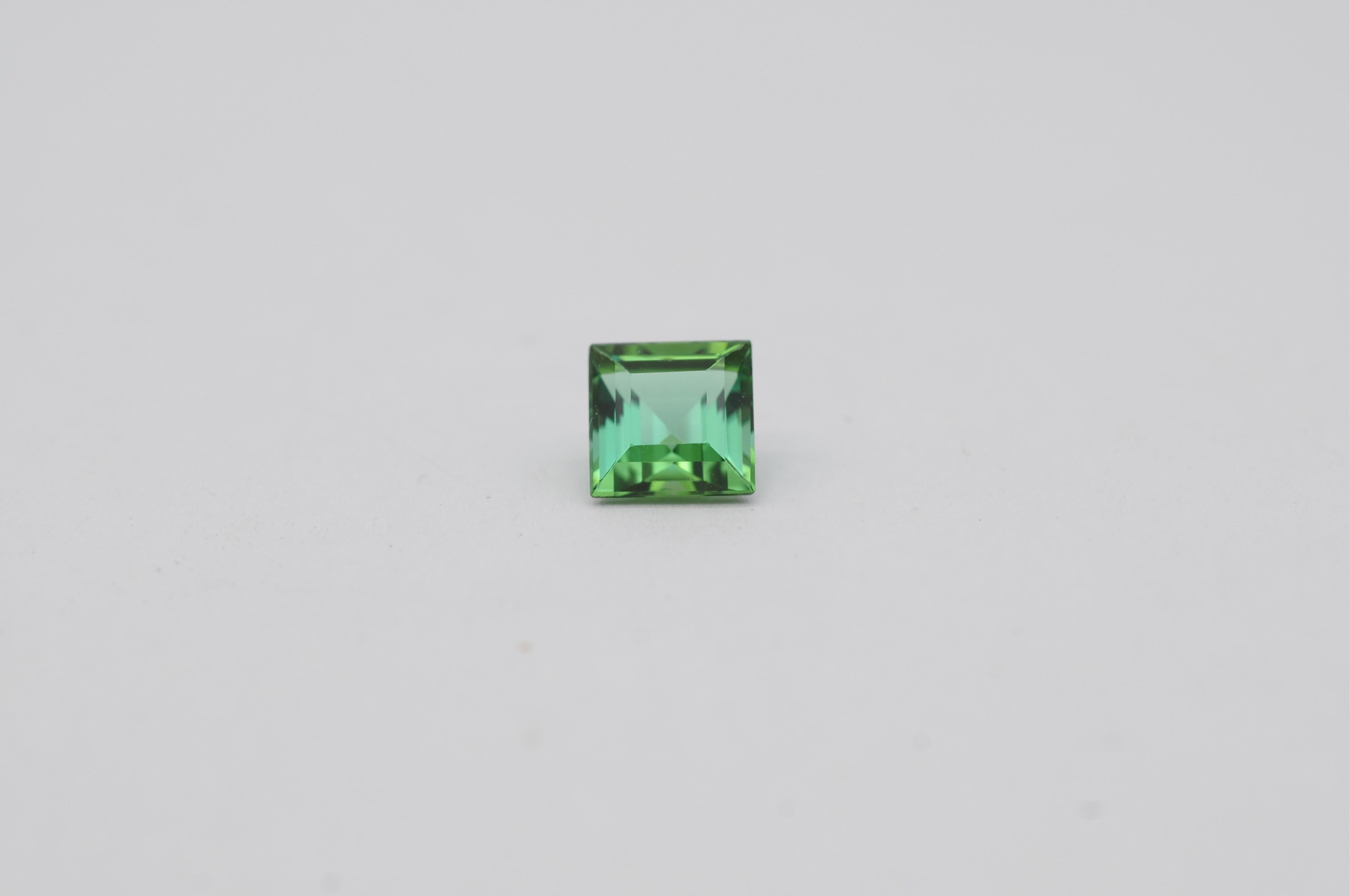 Taille Asscher Tourmaline naturelle du Congo - 1,64 ct en vente