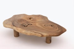 Natural Coordinates low table in Acacia wood - Unique piece