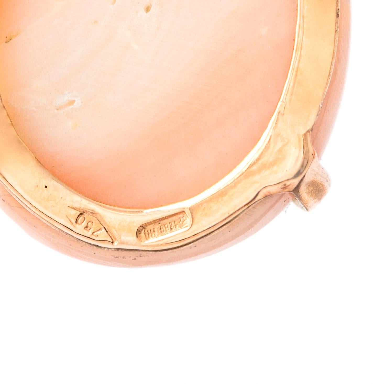 da uomo o donna Orecchini in corallo naturale con zaffiro e diamante in oro 18 carati in vendita