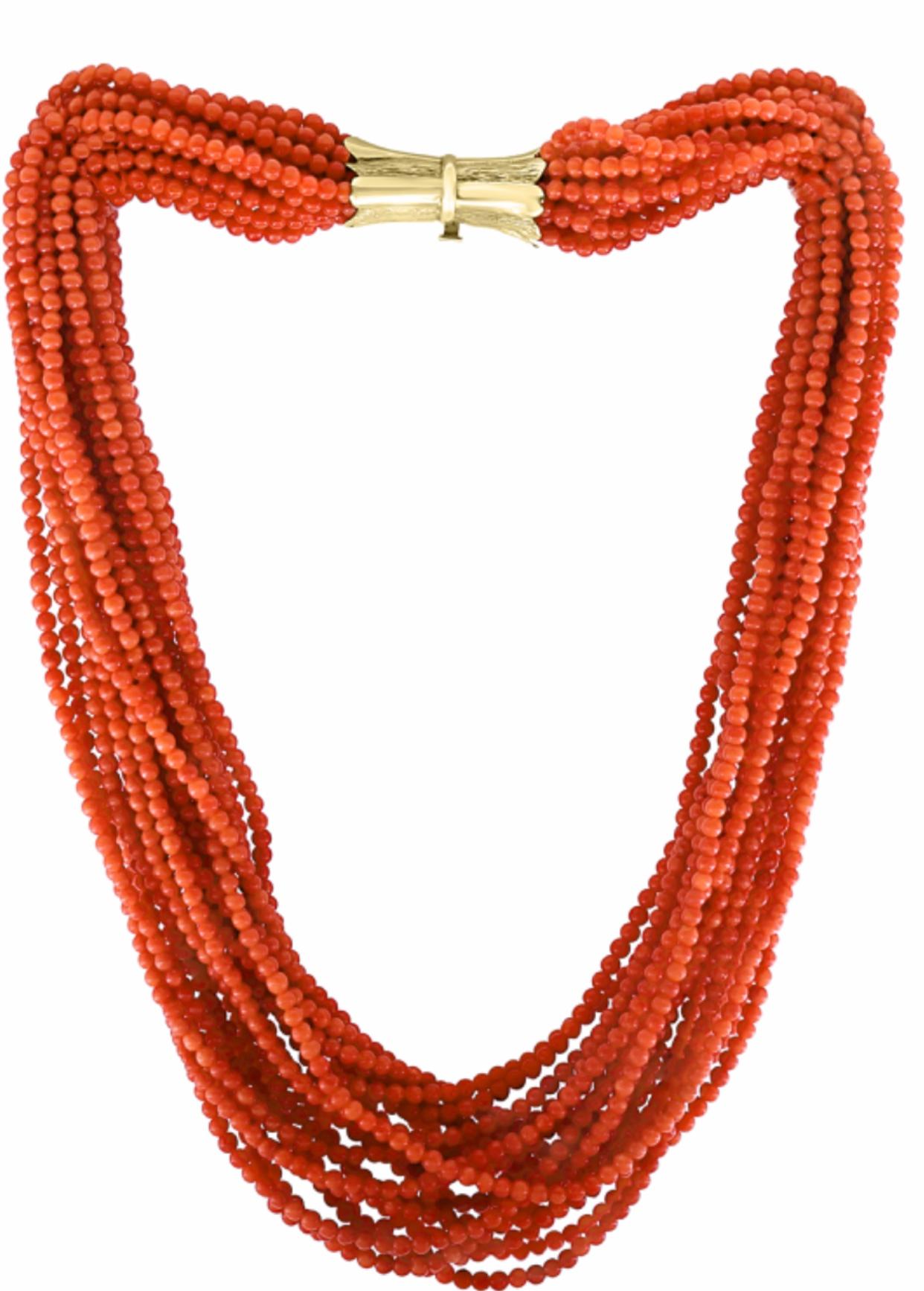 multi layer bead necklace gold
