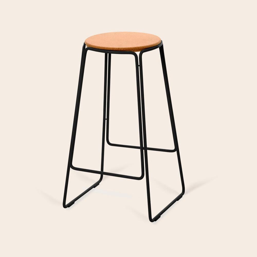 Natural cork prop stool by OxDenmarq
Dimensions: D 41 x W 41 x H 70 cm
Materials: Cork, black powder coated steel
Also available: Different colors available

OX DENMARQ is a Danish design brand aspiring to make beautiful handmade furniture,
