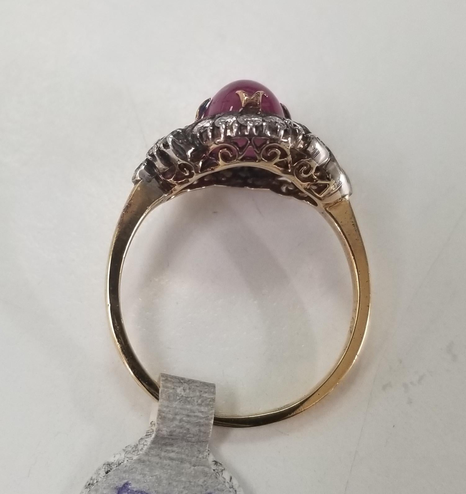 Art Nouveau Natural Corundum 