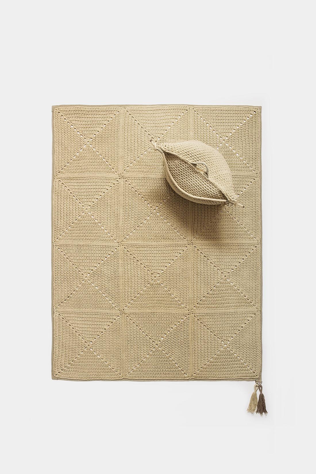 21ème siècle Asian Natural Cream Outdoor Indoor 150x200 cm Handmade Rug Neuf - En vente à Tel Aviv, IL