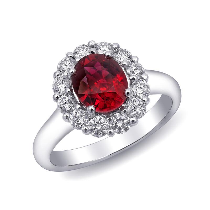 Discover the captivating elegance of this natural Madagascar ruby ring, exquisitely set in 18K white gold and adorned with sparkling diamonds. Perfect for adding a touch of sophistication to any jewelry collection, this ring is a timeless