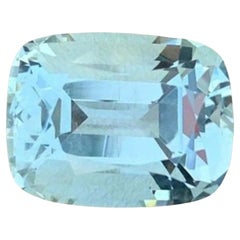 Natural Cushion Cut Aquamarine Gemstone: 9.26 Carat, Skardu Pakistan