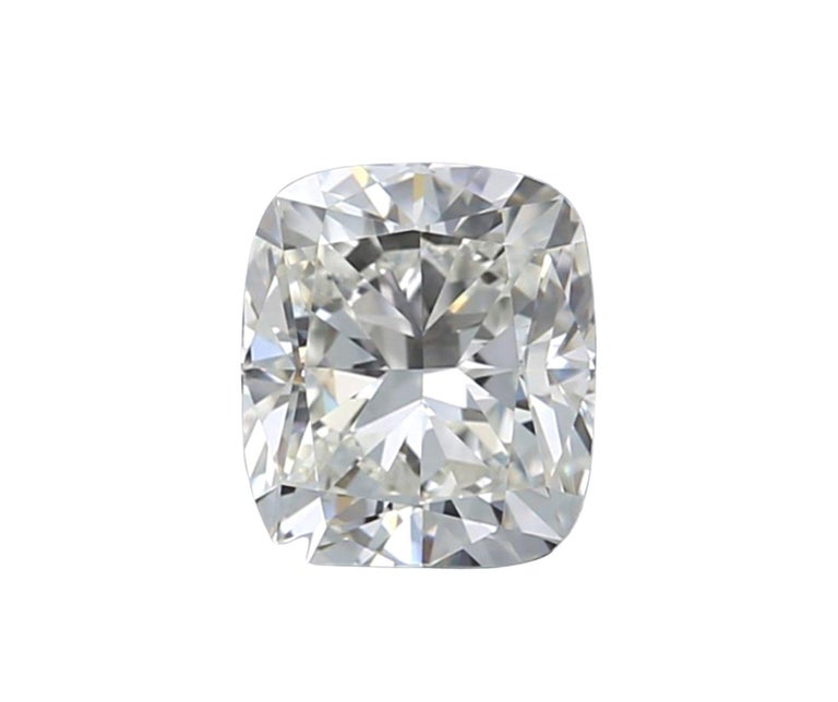 Natural Cushion Diamond in a 1.01 Carat H IF- IGI Certificate In New Condition For Sale In רמת גן, IL