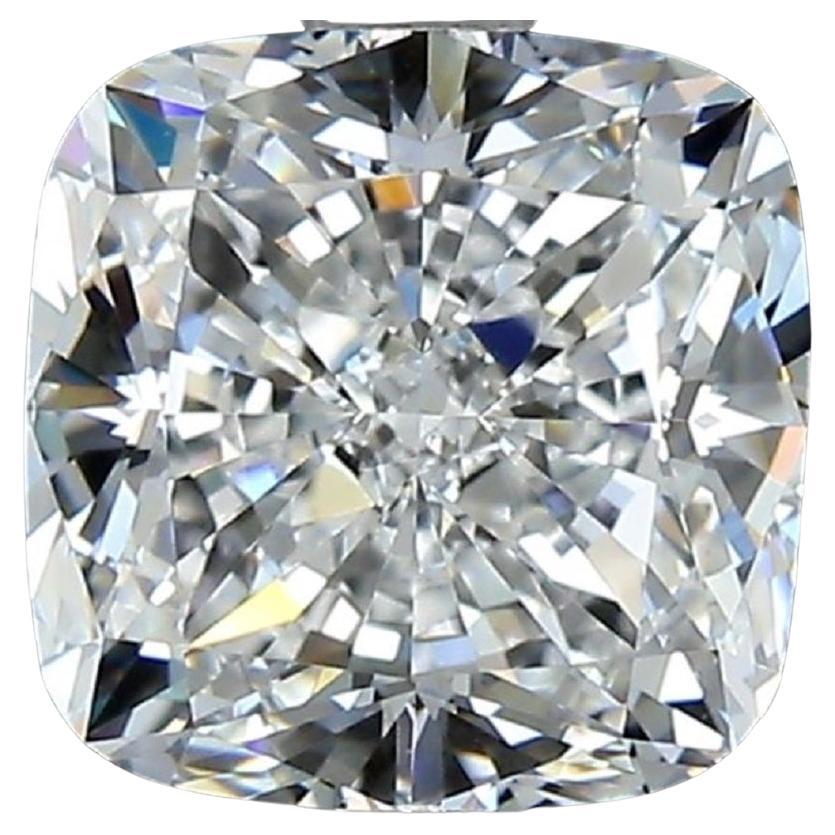 Natural Cushion Diamond in a 1.81 Carat with Ideal Cut with F VS2, GIA Cert For Sale