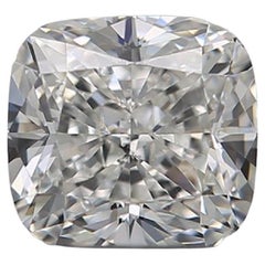 Natural Cushion Diamond with 0.57 Carat and F VS2, GIA Cert Natural Cushion Diamond with 0.57 Carat and F VS2, GIA Cert