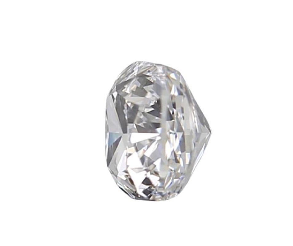 Diamant brillant naturel de taille coussin modifi de 0,40 carat H VVS1, certifi GIA Neuf - En vente à רמת גן, IL