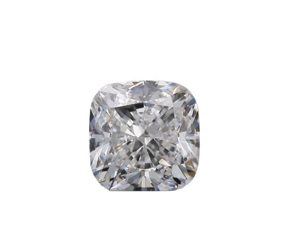 Natural Cushion Modified Brilliant Diamond in a 2.03 Carat D VS1, GIA Cert In New Condition For Sale In רמת גן, IL