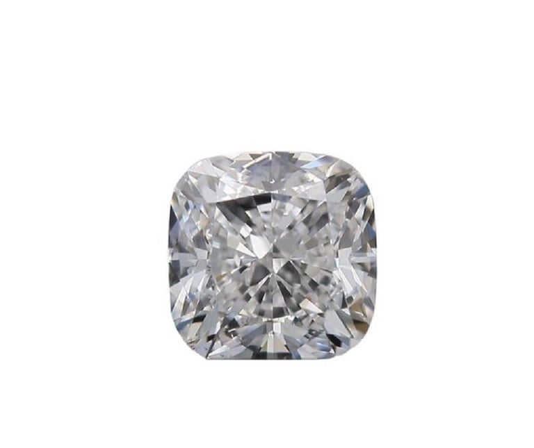 Natural Cushion Modified Brilliant Diamond in a 2.03 Carat D VS1, GIA